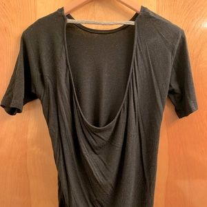 Halston Black Open-Back Too